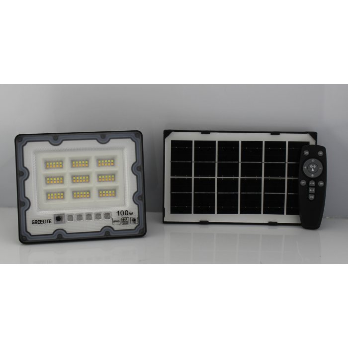 Вуличний ліхтар на стовп на сонячній панелі 100W JX 007/8954 (10)