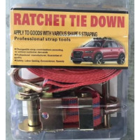 Страхувальний трос 1.5m, стрічка страхувальна з натягувачем Safety rope RATCHET TIE DOWN (24)