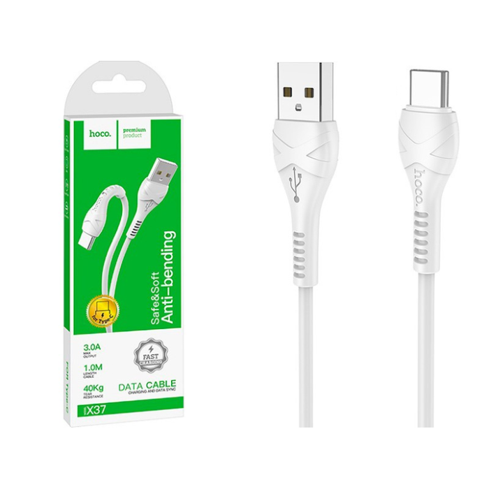 Кабель HOCO COOL DATA CABLE X 37 TYPE C (300 шт/ящ)