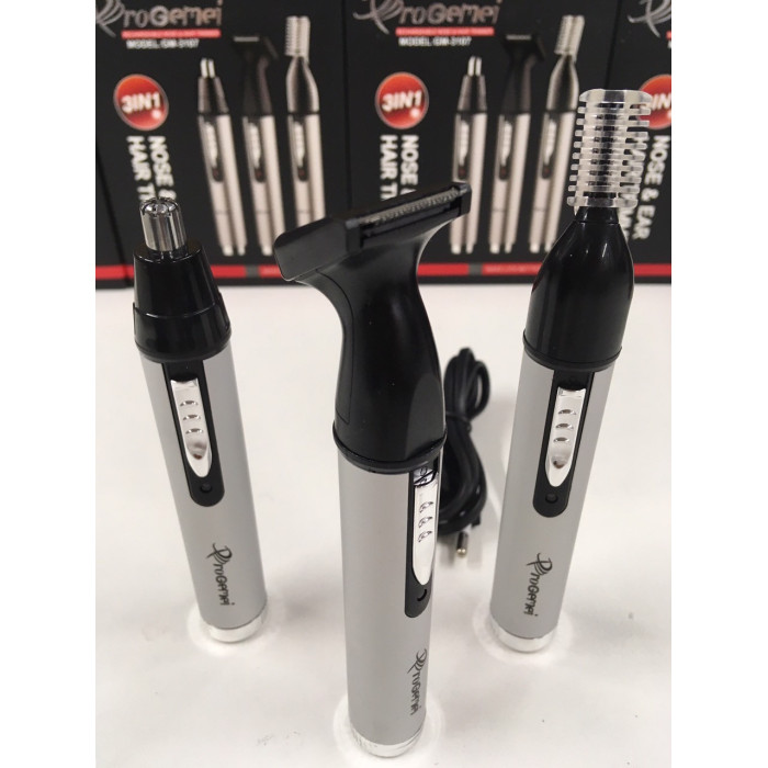 Тример бритва для стриження волосся на обличчі, у носі та вухах Gemei GM-3107/4039 (100 шт.)