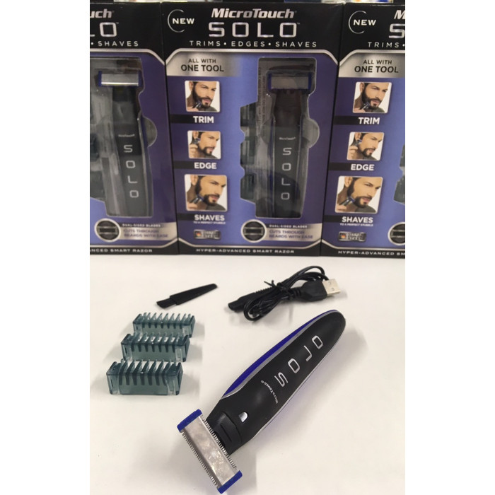 Тример Машинка для стрижки для Бороди 3 в 1 Micro Touch Solo Trimmer ART-368/4249 (100 шт./яский)