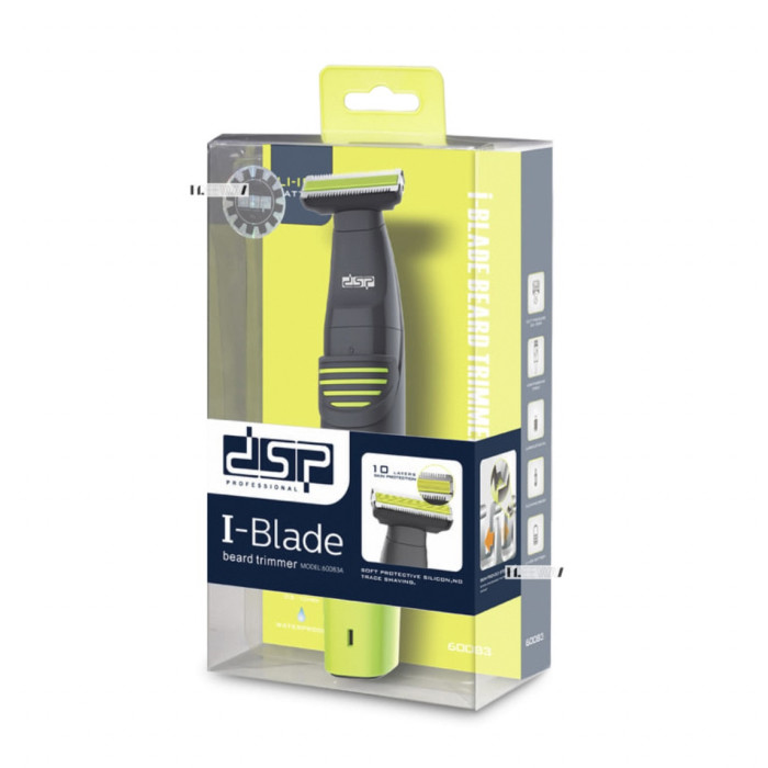 Тример для бороди та вусів DSP I-Blade Beard USB, на акумуляторі, 2в1 ART 60083 (12 шт./ясть)