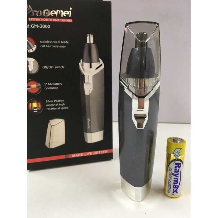 Тример бритва для стриження волосся на обличчі, у носі та вухах Gemei GM-3002 (100 шт./ясть)