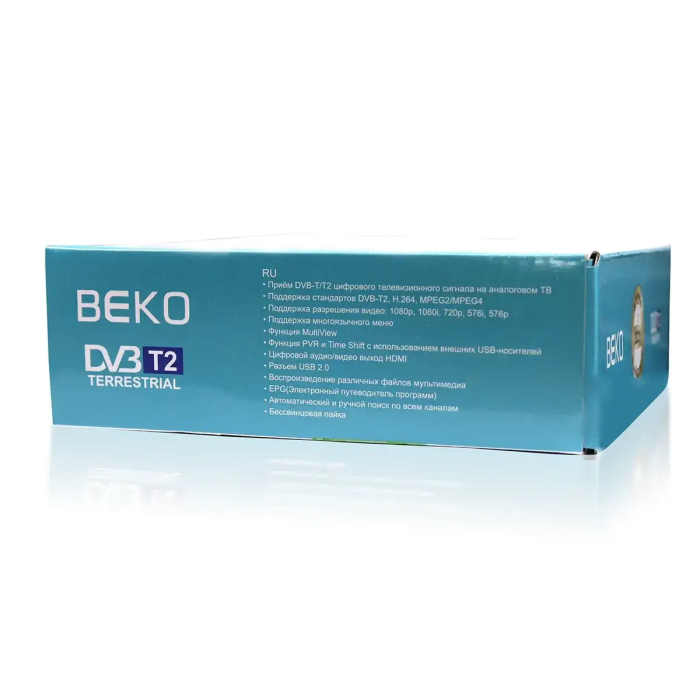 Цифровий ефірний приймач з екраном DVB-T2 IPTV/YouTube/WiFi/MP4/4K/1080 Beko BK-2020/ 9440 (40)