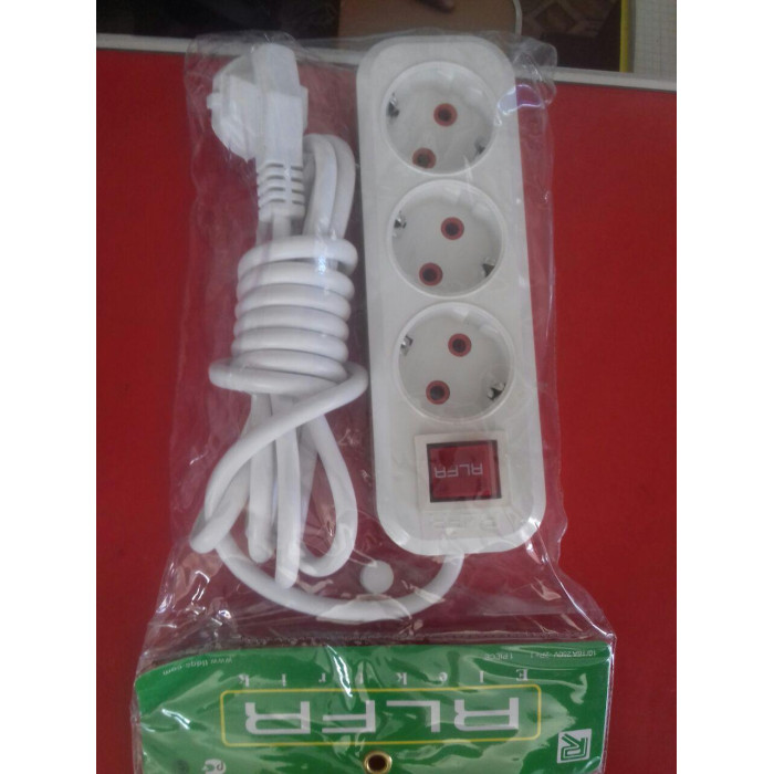 Подовжувач з вимикачем RLFR-5/ 10A*5M*3 розеток (60 шт.)