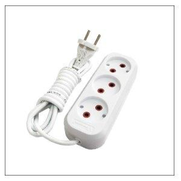 Подовжувач FL BI-3m / 10A* 3m*3 розеток (60 шт)