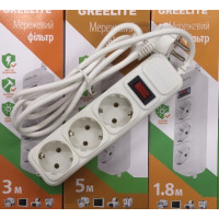 Мережевий фільтр Gembird 4,5M+3 розеток ART 4797 (30 шт./ярд.)