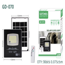 GD070 ПРОЖЕКТОР СВІТЛОДІОДНИЙ ВУЛИЧНИЙ ЗАРЯДКА СОНЯЧНА ПАНЕЛЬ GD-070 (36)