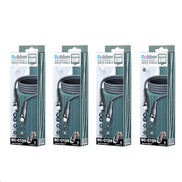 Кабель Remax RC-C139 Type-C-Type-C 60W