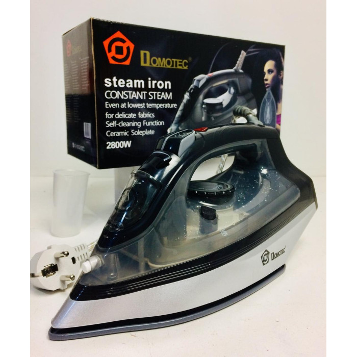 Праска DOMOTEC 2200wat MS-2258 Ceramic, Червона (8 шт./яск)