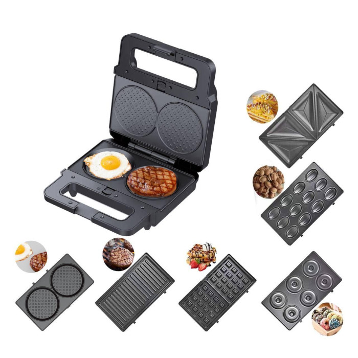 Вафельниця 6в1 2200 Вт Zepline ZP-812 Мультимейкер зі знімними пластинами (6)