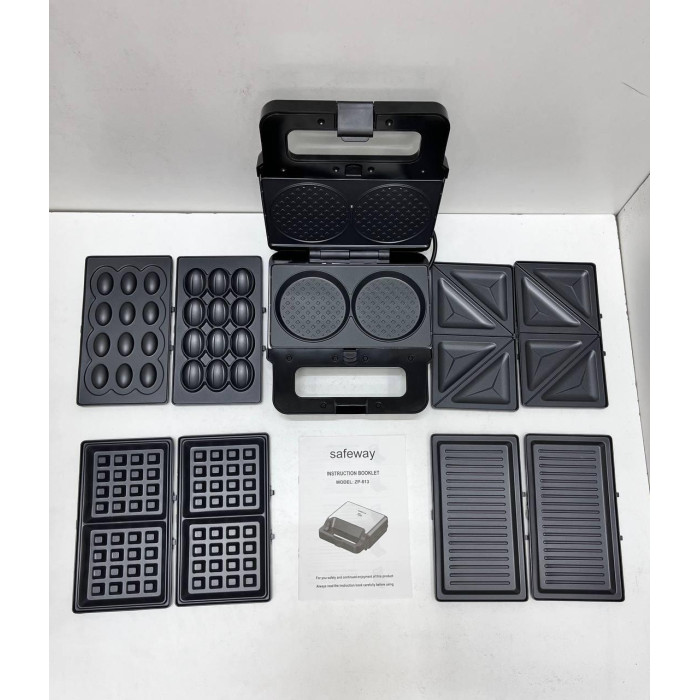 Вафельниця 5в1 2200 Вт Zepline ZP-813 Мультимейкер зі знімними пластинами (6)