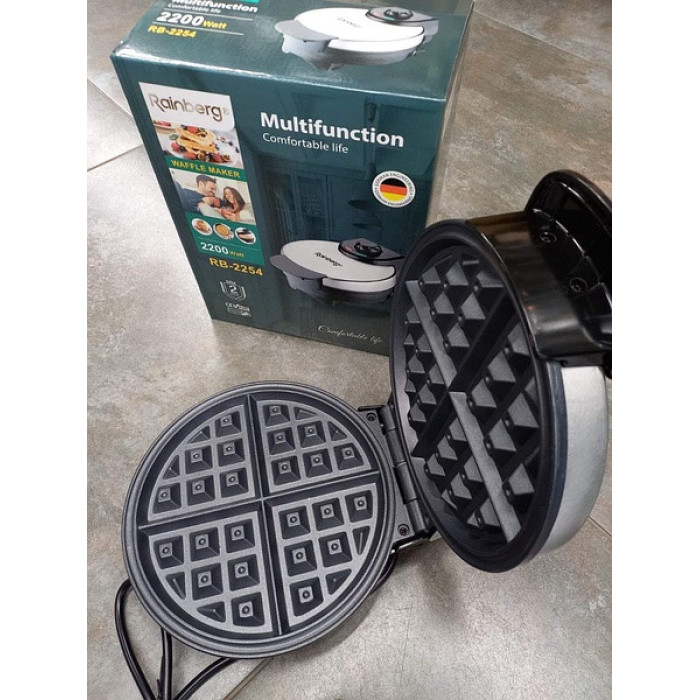 Вафельниця для бельгійских вафель Rainberg RB 2254 (6 шт)