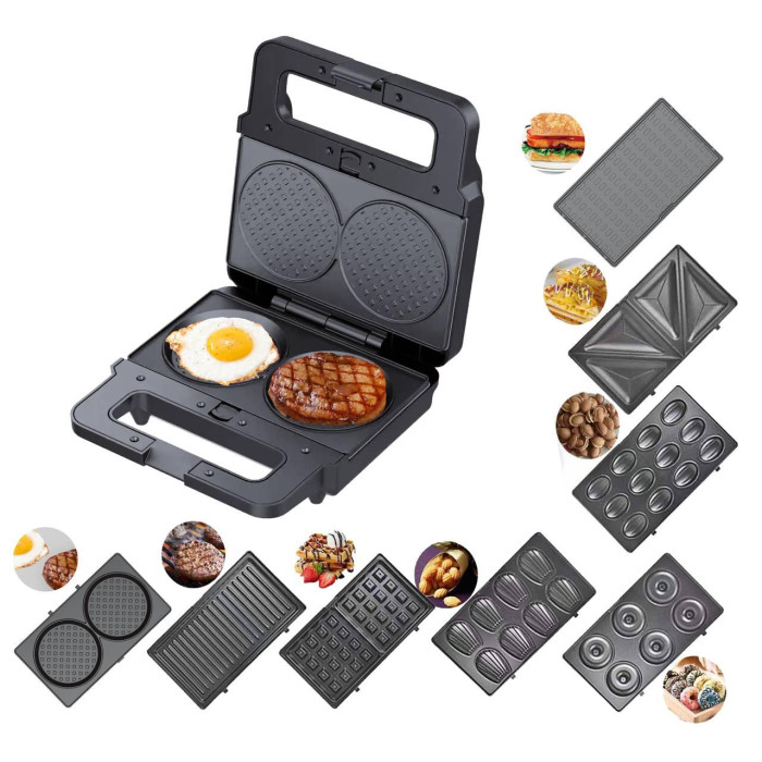 Вафельниця 8в1 2200 Вт Zepline ZP-808 Мультимейкер зі знімними пластинами (6)