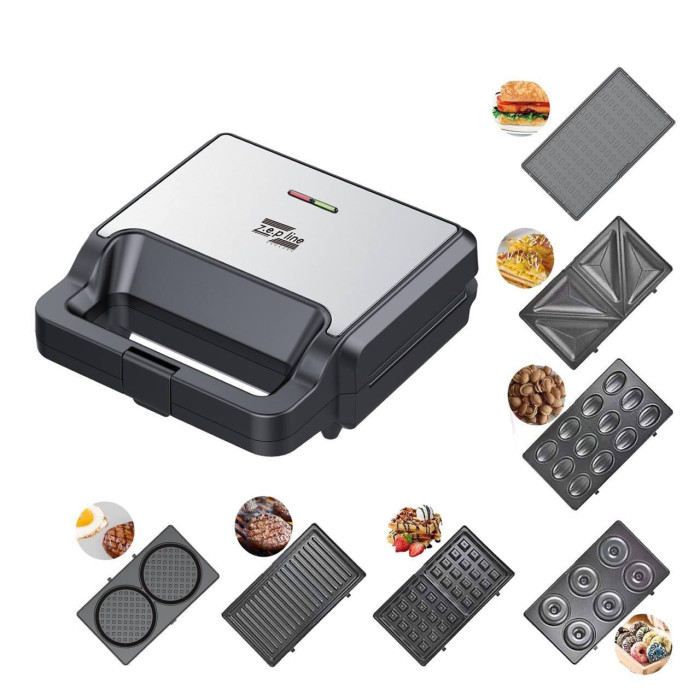 Вафельниця 7в1 2200 Вт Zepline ZP-811 Мультимейкер зі знімними пластинами (6)