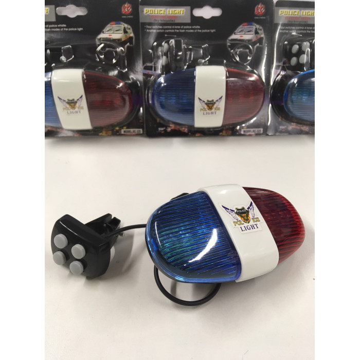 Ліхтар вело XC-325/ 725 червоний+синій (80 шт./яскравий)