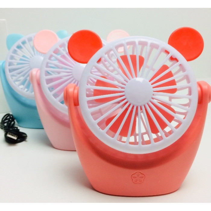 Вентилятор акумуляторний настільний з LED-підсвіткою CS-091 (120 шт./ясть)