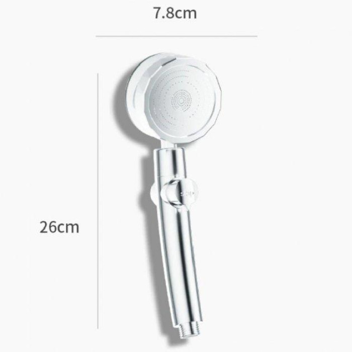 Насадка для душу SV з вентилятором, лійка Turbocharged 26х7,8 см Хром ART 1578 (100 шт./яский)