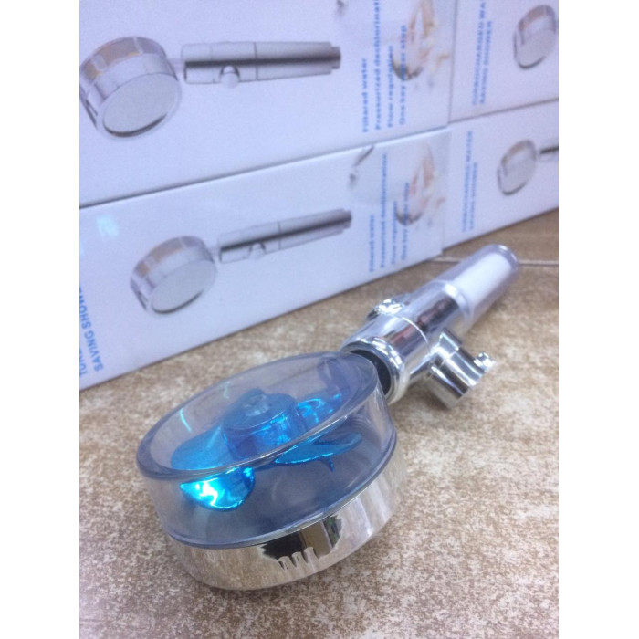 Насадка для душу SV з вентилятором, лійка Turbocharged 26х7,8 см Хром ART 1578 (100 шт./яский)