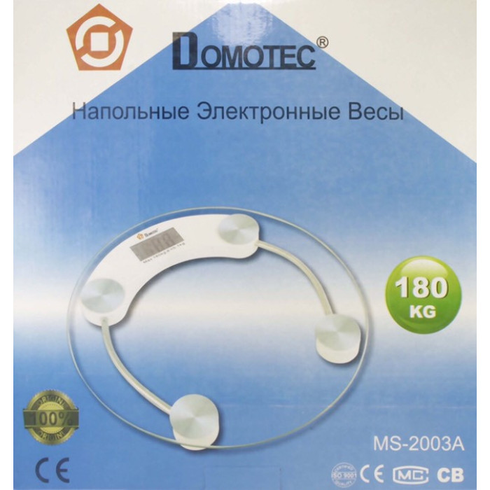 Ваги підлогові електронні DOMOTEC MS-2003A/ 0376 /180кг круглий (10)