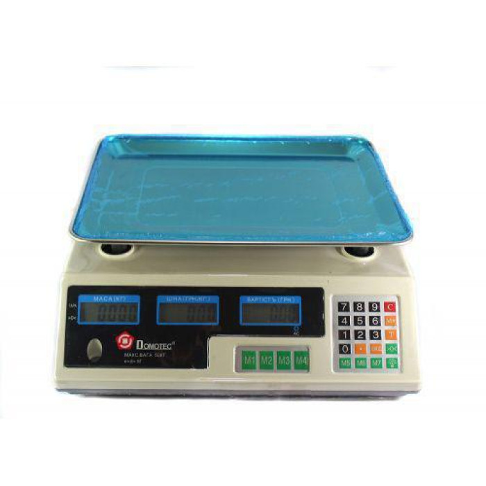 Ваги Торгові DOMOTEC MS-228/ 2851 50 кг/6v/2 г (5шт/ящи)