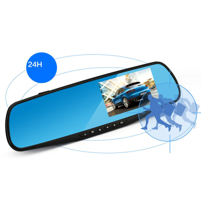 Відеореєстратор DVR A1 дзеркало з двома камерами