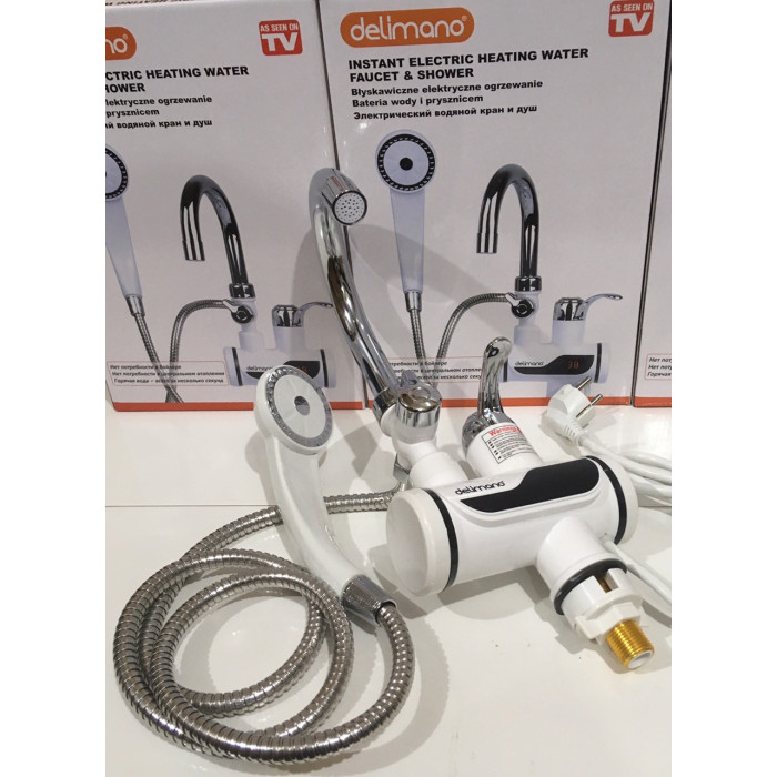 Водонагрівач Delimano з душем ART-3215/ 5208/ 5965 спіднє підключення (12 шт./ясть)