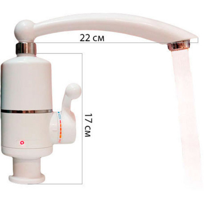 Проточний Водонагрівач Delimano без екрана, Мінібойлер R 18/ 0025 (30 шт./ясть)