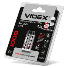 Акумулятори Videx HR03/AAA 1000MAH double blister/2 pcs