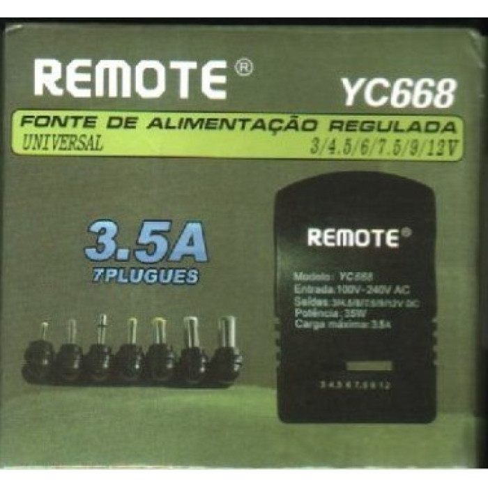 Адаптер SL-668/ 1322/ 12v/ 3A/ 7 in 1(100 шт/ящ)