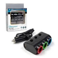 Автомобільний зарядний пристрій Olesson MOD-1523 ( 3 in 1/120W/Triple Direct LED Socket )(120)