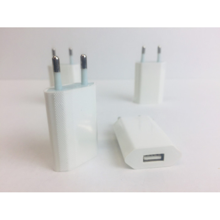 Мережевий зарядний пристрій плоский 220v/1usb/1 Am (1000 шт./ясть)