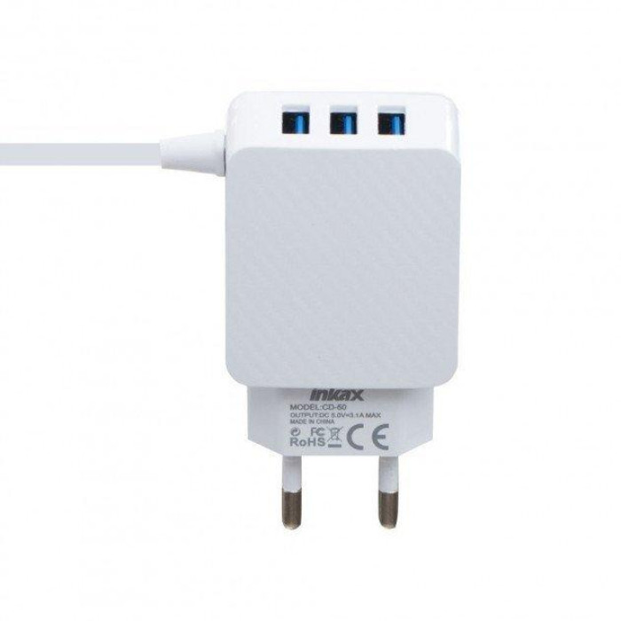 Мережевий зарядний пристрій Inkax CD-50 iphone