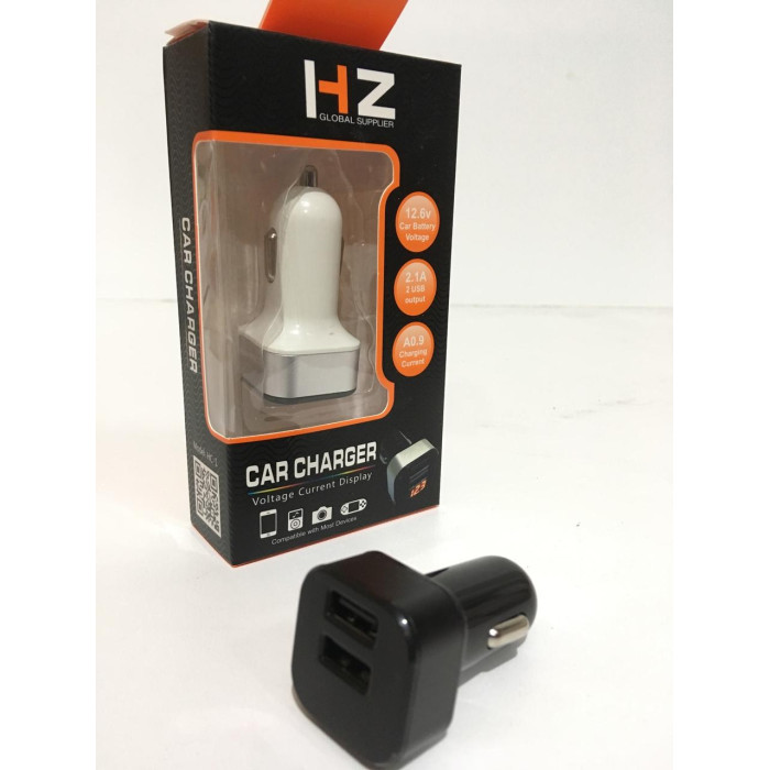 Автомобільний зарядний пристрій HC1 9001+LCD/ 3101/ 12V/2USB/2A (200)