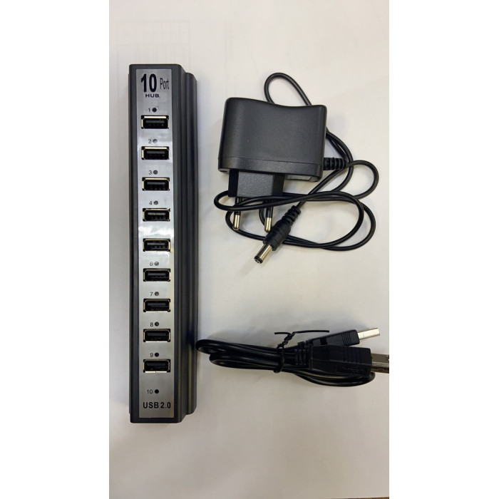 USB-розгалужувач HUB на 10 PORTS ART-5005 220 V (50)