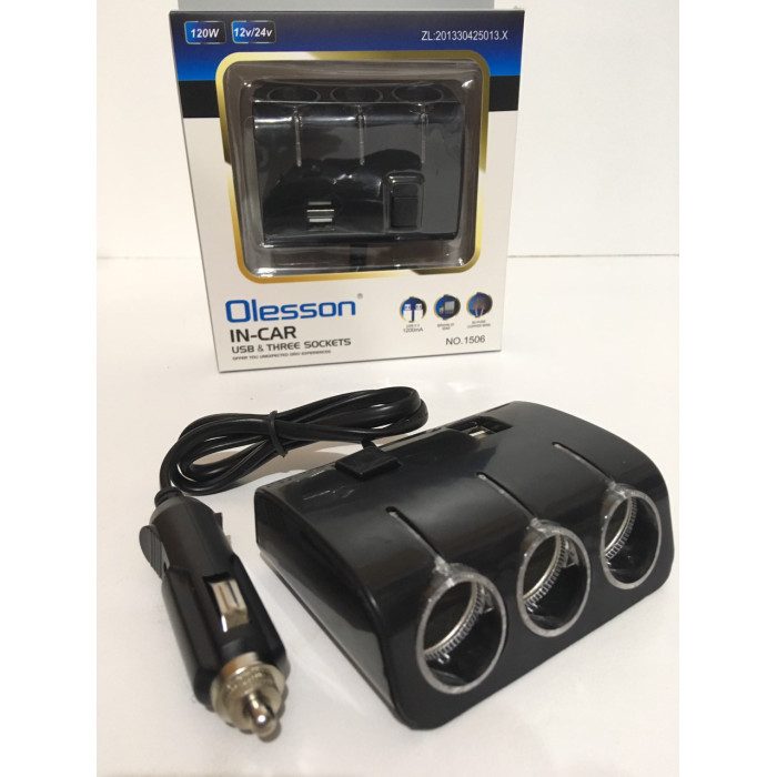 Автомобільний зарядний пристрій Olesson MOD-1506/ JS-1010 (120)