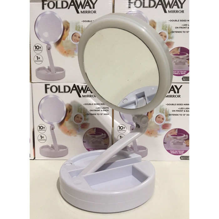 Дзеркало з підсвіткою для макіяжу LED MY FOLDAWAY JG 988/11276/ 1113 кругле (48 шт./ящ)